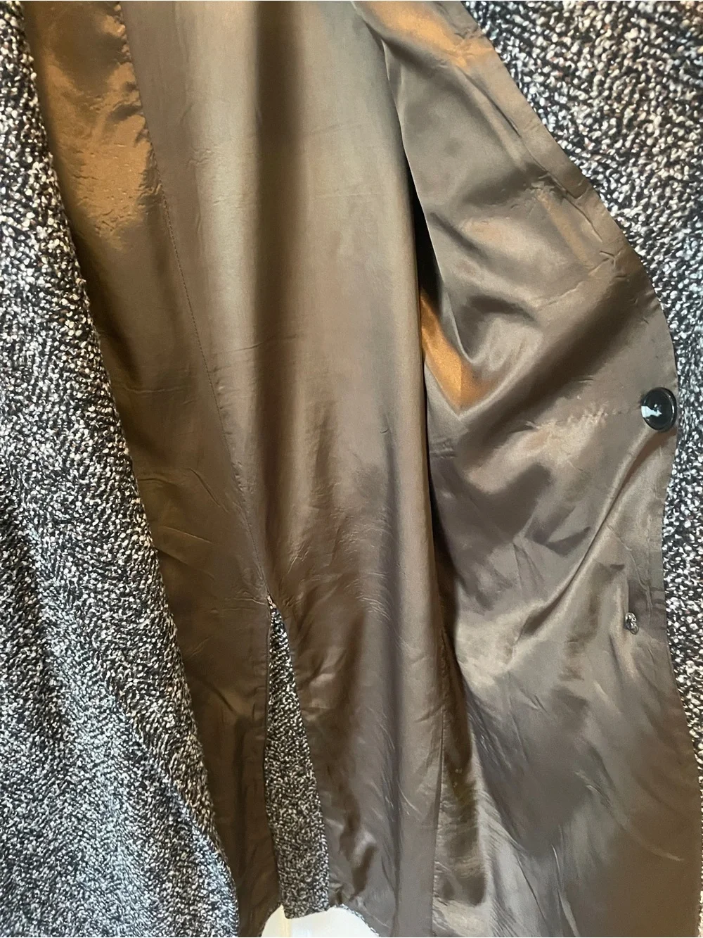 Men’s Vintage Bouclé Long Coat